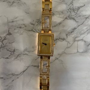 Gold GUESS watch